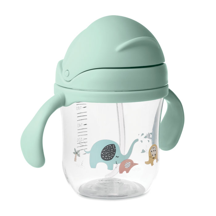 Gobelet personnalisable pour bébé en Tritan Sed Vert menthe